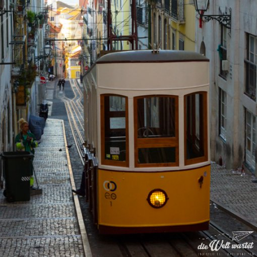Lissabons gelbe Straßenbahnen
