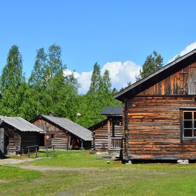 Finnland Holzhütten