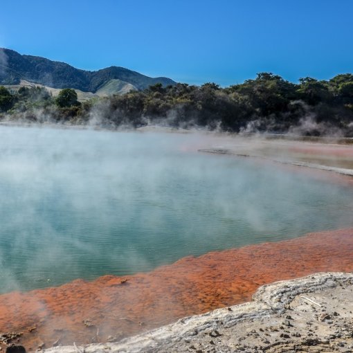 Vulkanische Thermalquellen in Neuseeland