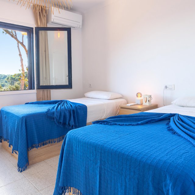 Schlafzimmer mit Meerblick