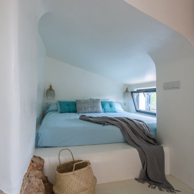 Schlafzimmer im Höhlenstil